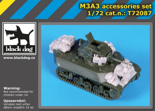 Black Dog T72087 M3A3 accessories set for S -model makett dioráma kiegészítő (1/72)