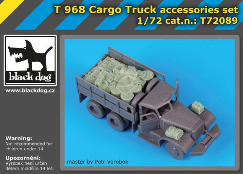 Black Dog T72089 T 968 Cargo Truck accessories set for IBG Models makett dioráma kiegészítő (1/72)