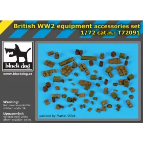   Black Dog T72091 British WW II equipment accessories set makett dioráma kiegészítő (1/72)