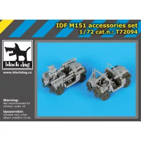   Black Dog T72094 IDF M-151 accessories set for S -model makett dioráma kiegészítő (1/72)