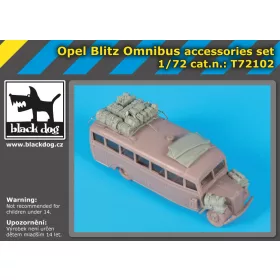   Black Dog T72102 Opel Blitz Omnibus accessories set for Roden makett dioráma kiegészítő (1/72)