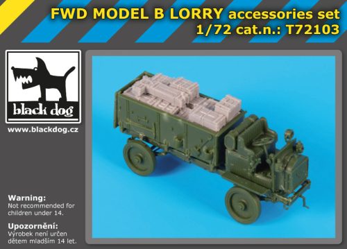 Black Dog T72103 FWD model B Lorry accessories set for Roden makett dioráma kiegészítő (1/72)