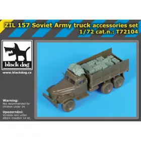   Black Dog T72104 Zil 157 Soviet army truck accessories set for Trumpeter makett dioráma kiegészítő (1/72)