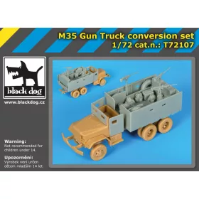   Black Dog T72107 M 35 Gun Truck conversion set for Academy makett dioráma kiegészítő (1/72)