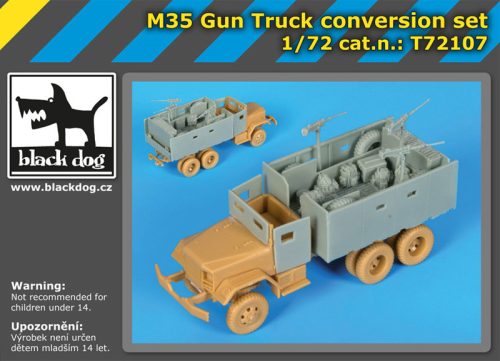 Black Dog T72107 M 35 Gun Truck conversion set for Academy makett dioráma kiegészítő (1/72)