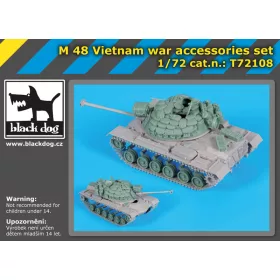   Black Dog T72108 M 48 Vietnam war accessories set for Italeri makett dioráma kiegészítő (1/72)