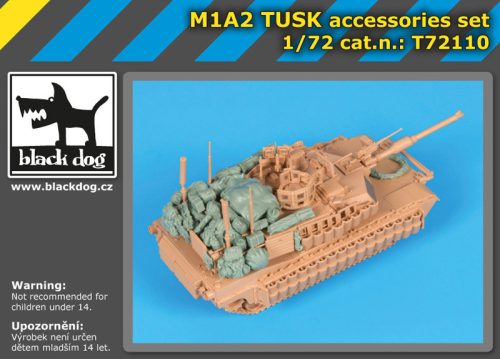 Black Dog T72110 M1A2 TUSK accessories set for Tiger model makett dioráma kiegészítő (1/72)