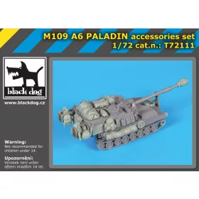   Black Dog T72111 M 109 A6 Paladin accessories set for Riich models makett dioráma kiegészítő (1/72)