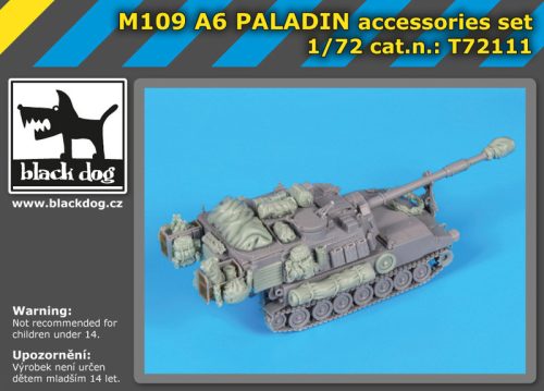 Black Dog T72111 M 109 A6 Paladin accessories set for Riich models makett dioráma kiegészítő (1/72)