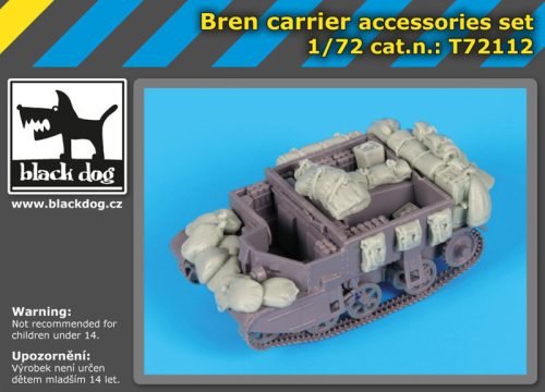 Black Dog T72112 Bren carrier accessories set for IBG Models makett dioráma kiegészítő (1/72)