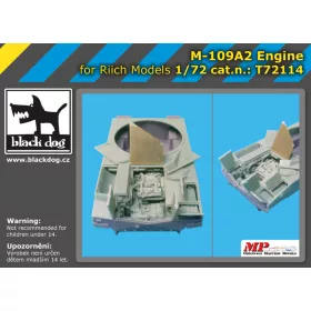   Black Dog T72114 M-109 A 2 engine for Riich models makett dioráma kiegészítő (1/72)