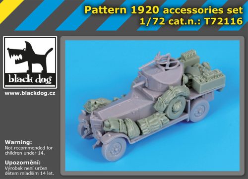 Black Dog T72116 Pattern 1920 accessories set for Roden makett dioráma kiegészítő (1/72)