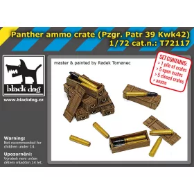   Black Dog T72117 Panther ammo crate makett dioráma kiegészítő (1/72)