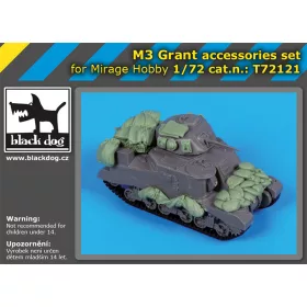   Black Dog T72121 M 3 Grant accessories set Mirage hobby makett dioráma kiegészítő (1/72)