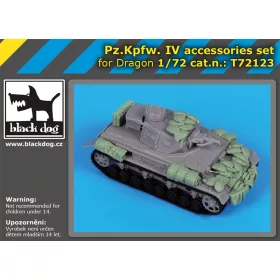   Black Dog T72123 Pz.Kpfw IV accessories set for Dragon makett dioráma kiegészítő (1/72)
