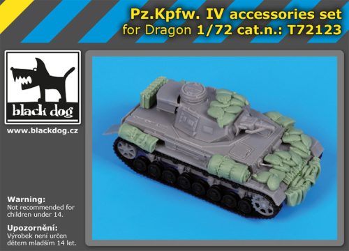 Black Dog T72123 Pz.Kpfw IV accessories set for Dragon makett dioráma kiegészítő (1/72)