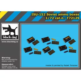   Black Dog T72129 ISU -152 Soviet ammo boxes makett dioráma kiegészítő (1/72)