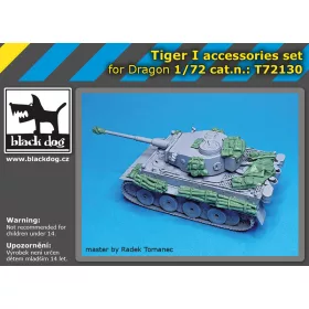   Black Dog T72130 Tiger I accesssories set for Dragon makett dioráma kiegészítő (1/72)