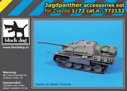 Black Dog T72132 Jagdpanther accessories set for Zvezda makett dioráma kiegészítő (1/72)