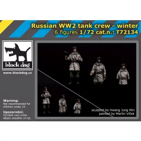  Black Dog T72134 Russian WW II tank crew winter makett dioráma kiegészítő (1/72)