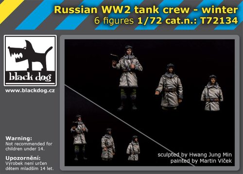 Black Dog T72134 Russian WW II tank crew winter makett dioráma kiegészítő (1/72)