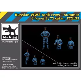   Black Dog T72135 Russian WW II tank crew summer makett dioráma kiegészítő (1/72)