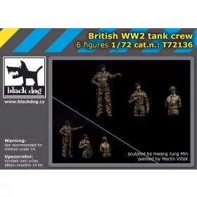   Black Dog T72136 British WW II tank crew makett dioráma kiegészítő (1/72)