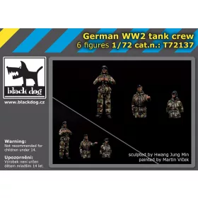   Black Dog T72137 Germaan WW II tank crew makett dioráma kiegészítő (1/72)