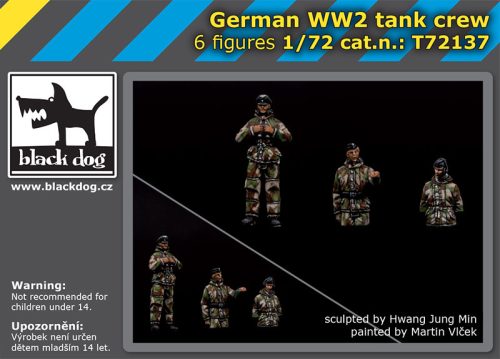 Black Dog T72137 Germaan WW II tank crew makett dioráma kiegészítő (1/72)