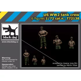   Black Dog T72138 US WW II tank crew makett dioráma kiegészítő (1/72)