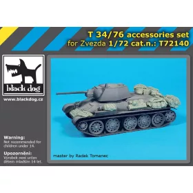   Black Dog T72140 T 34/76 accesories set for Zvezda makett dioráma kiegészítő (1/72)
