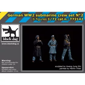   Black Dog T72142 German WW II submarine crew set N°2 makett dioráma kiegészítő (1/72)