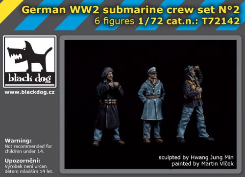 Black Dog T72142 German WW II submarine crew set N°2 makett dioráma kiegészítő (1/72)