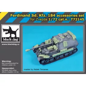   Black Dog T72145 Ferdinand Sd. Kfz 184 accessories set for Zvezda makett dioráma kiegészítő (1/72)