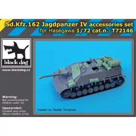   Black Dog T72146 Sd.Kfz 162 Jagdpanzer IV accessories set for Hasegawa makett dioráma kiegészítő (1/72)