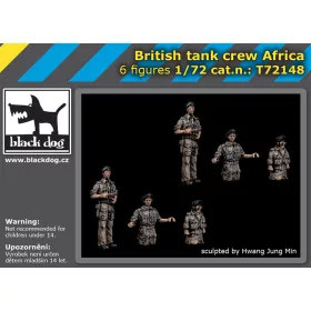   Black Dog T72148British tank crew Africa makett dioráma kiegészítő (1/72)