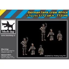   Black Dog T72149German tank crew Africa makett dioráma kiegészítő (1/72)