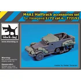   Black Dog T72151 M4A1 Halftrack accessories for Hasegawa makett dioráma kiegészítő (1/72)