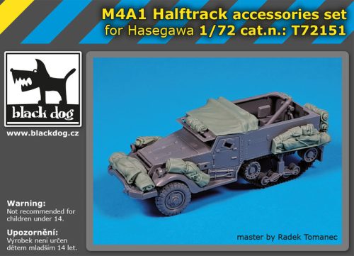 Black Dog T72151 M4A1 Halftrack accessories for Hasegawa makett dioráma kiegészítő (1/72)