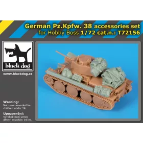  Black Dog T72156German Pz.Kpfw 38 accessories set for HobbyBoss makett dioráma kiegészítő (1/72)
