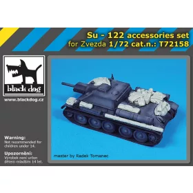   Black Dog T72158 SU-122 accessories set for Zvezda makett dioráma kiegészítő (1/72)