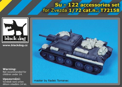 Black Dog T72158 SU-122 accessories set for Zvezda makett dioráma kiegészítő (1/72)