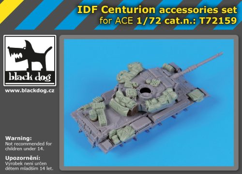 Black Dog T72159 IDF Centurion accessories set for Ace makett dioráma kiegészítő (1/72)