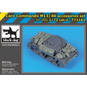   Black Dog T72161 Caro comando M13/40 accessories set for IBG Models makett dioráma kiegészítő (1/72)