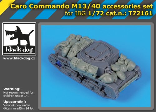 Black Dog T72161 Caro comando M13/40 accessories set for IBG Models makett dioráma kiegészítő (1/72)