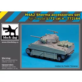   Black Dog T72164 M4A2 Sherman accessories set for Zvezda makett dioráma kiegészítő (1/72)