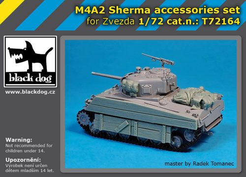 Black Dog T72164 M4A2 Sherman accessories set for Zvezda makett dioráma kiegészítő (1/72)