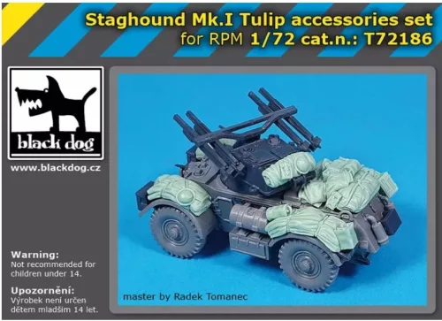 Black Dog T72180 Staghound Mk.I Tulip accessories set makett dioráma kiegészítő (1/72)