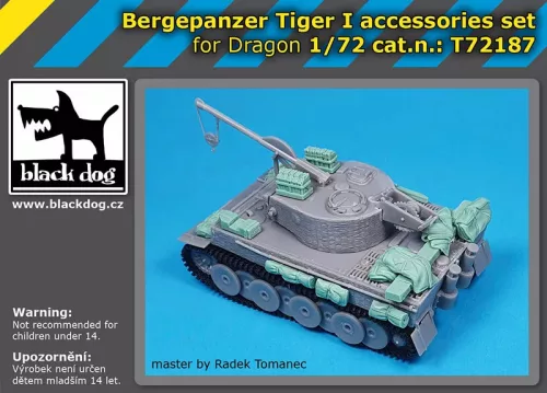 Black Dog T72187 Bergepanzer Tiger I accessories set makett dioráma kiegészítő (1/72)
