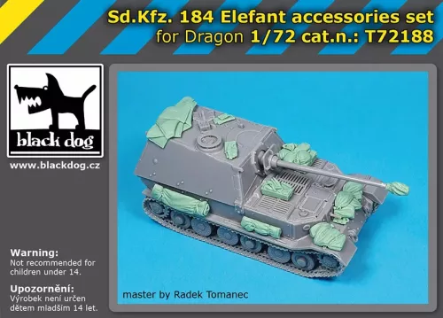 Black Dog T72188 Sd.Kfz. 184 Elefant accessories set makett dioráma kiegészítő (1/72)